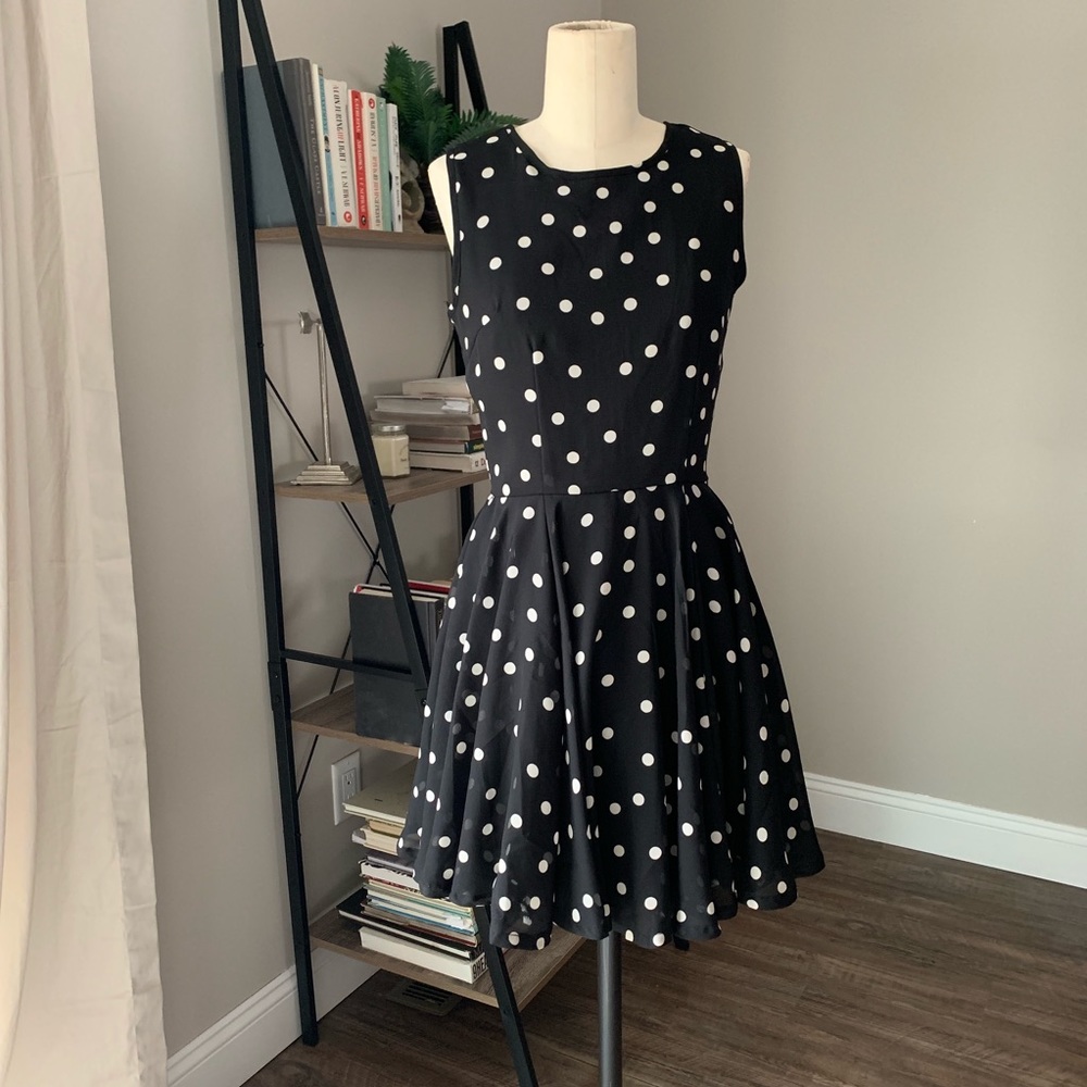 Polka Dot Skater Dress